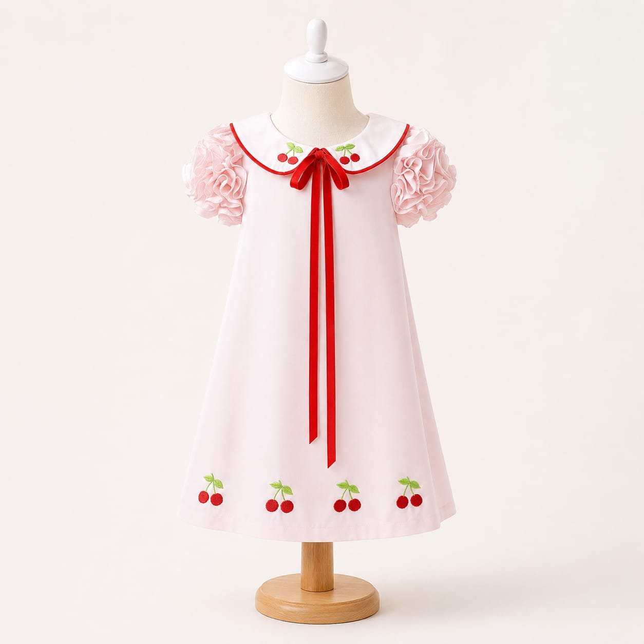 Vestido Cerejinha infantil artesanal