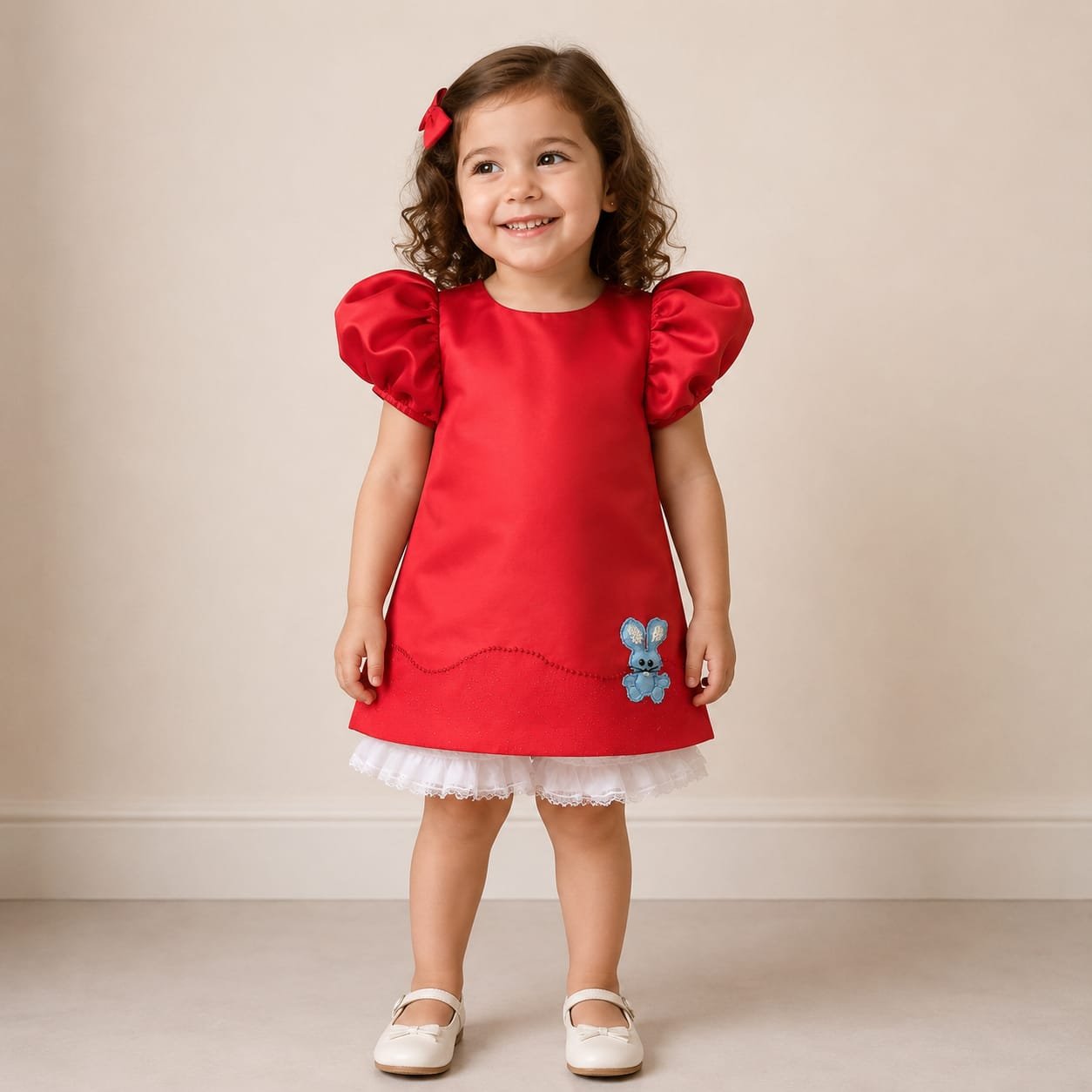 Vestido Melancia infantil artesanal