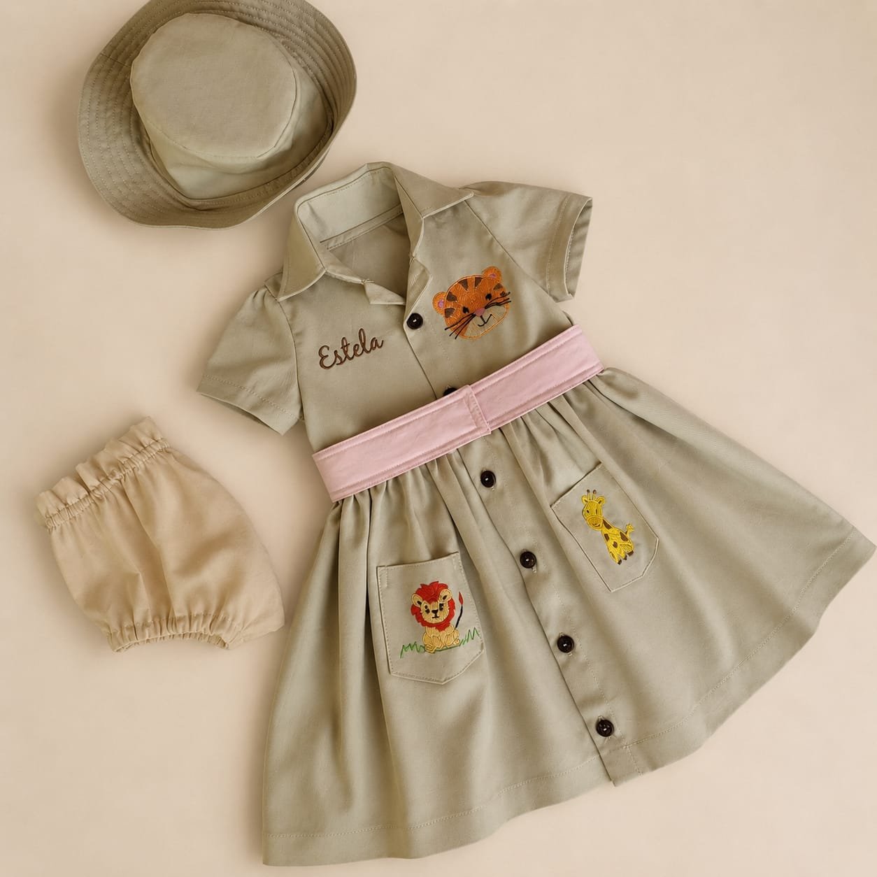 Vestido Safari da Filó Rendeira