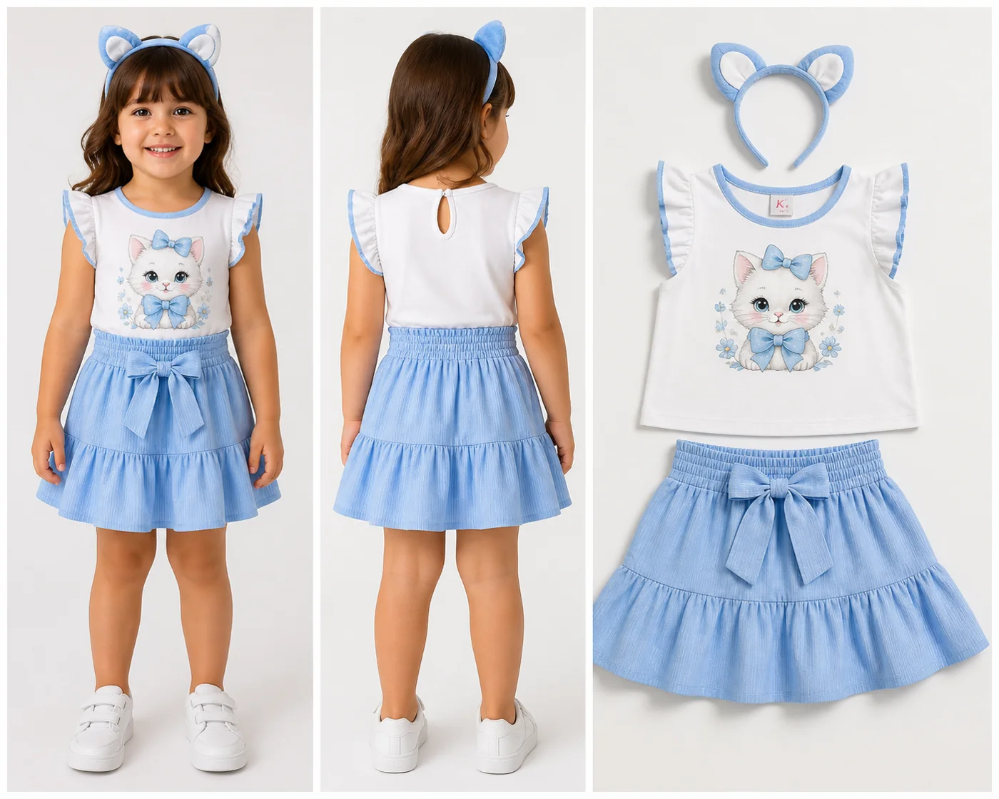 Conjunto Gatinho Azul - imagem 2