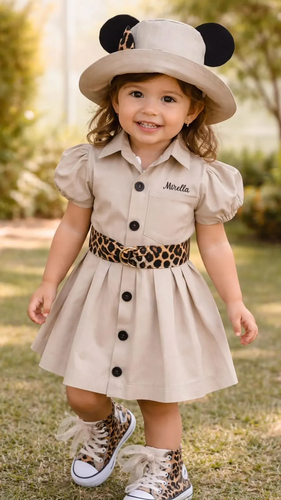 Conjunto infantil safari personalizado